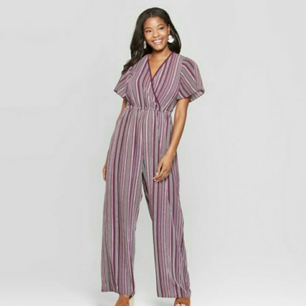 Xhilaration purple jumpsuit
